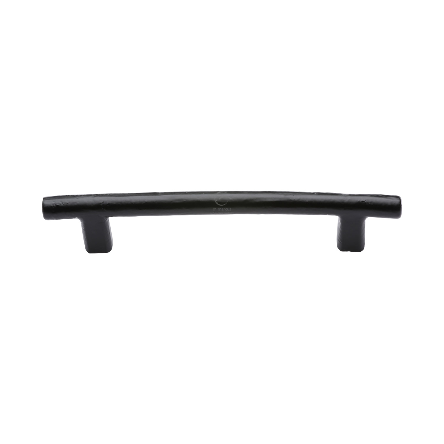 Black Iron Rustic Cabinet Pull Round Bar Design 160mm c/c