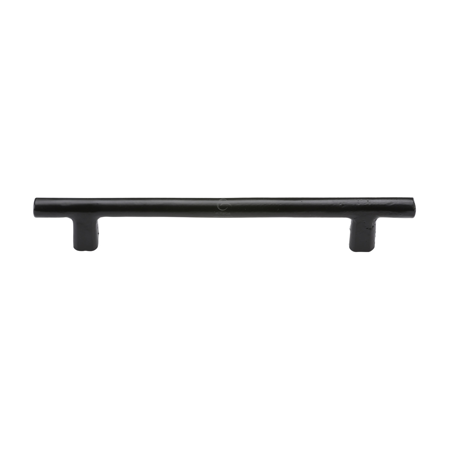Black Iron Rustic Cabinet Pull Round Bar Design 192mm c/c