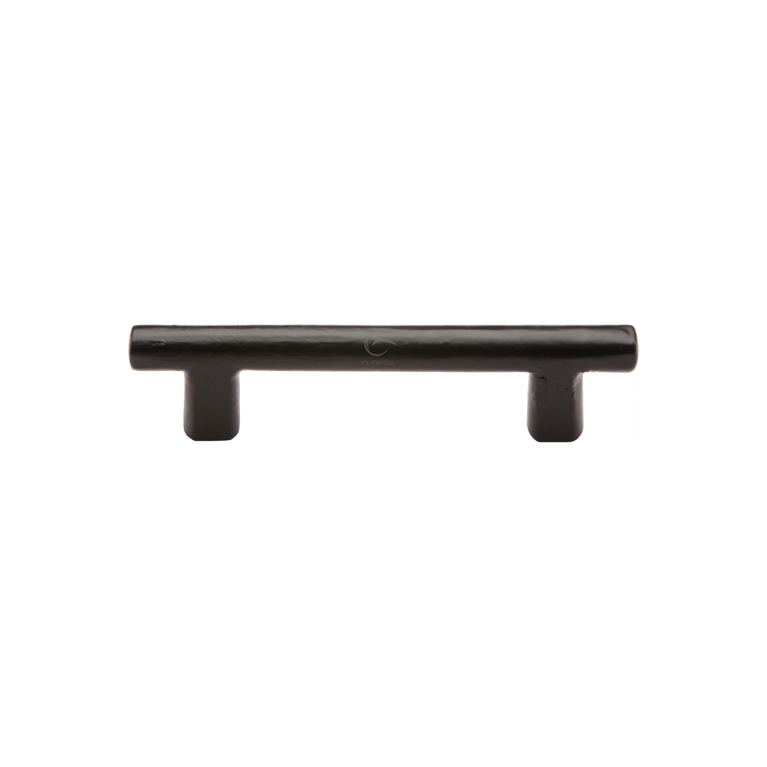 Black Iron Rustic Cabinet Pull Round Bar Design 96mm c/c