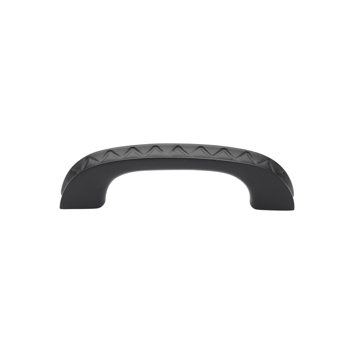 Black Iron Rustic Cabinet Pull Aztec Design 96mm c/c