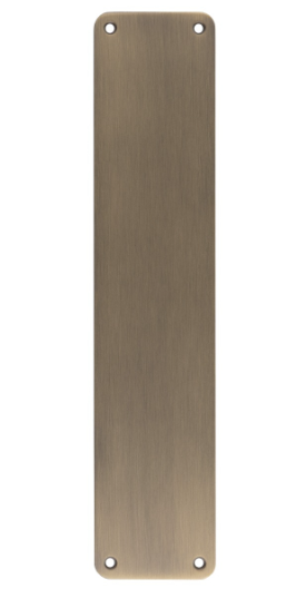 P-Push Plate - Radiused Corners Push Plate - Drilled & Countersunk 500 x 75mm