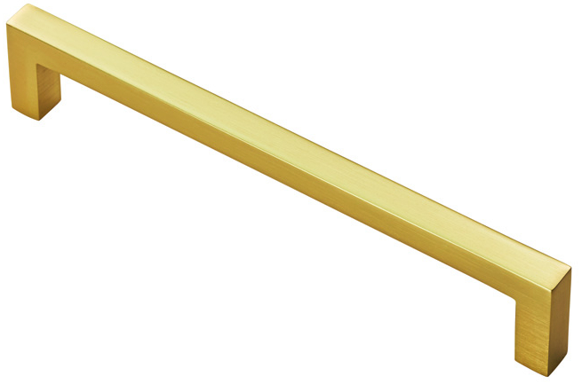 P-Square Cabinet Pull, 9mm x 28mm x 170mm - Antique Brass