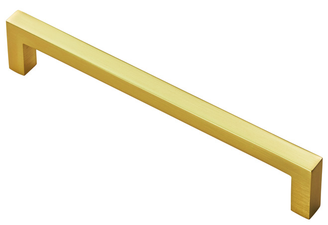 P-Suare Cabinet Pull, 9mm x 28mm x 330mm - Antique Brass