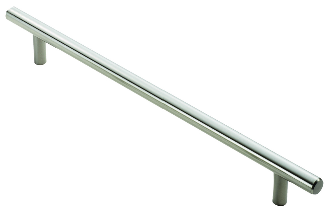 T-Bar Cabinet Pull -12mm Dia - 128mm c/c - 188mm o/a - Antique Brass