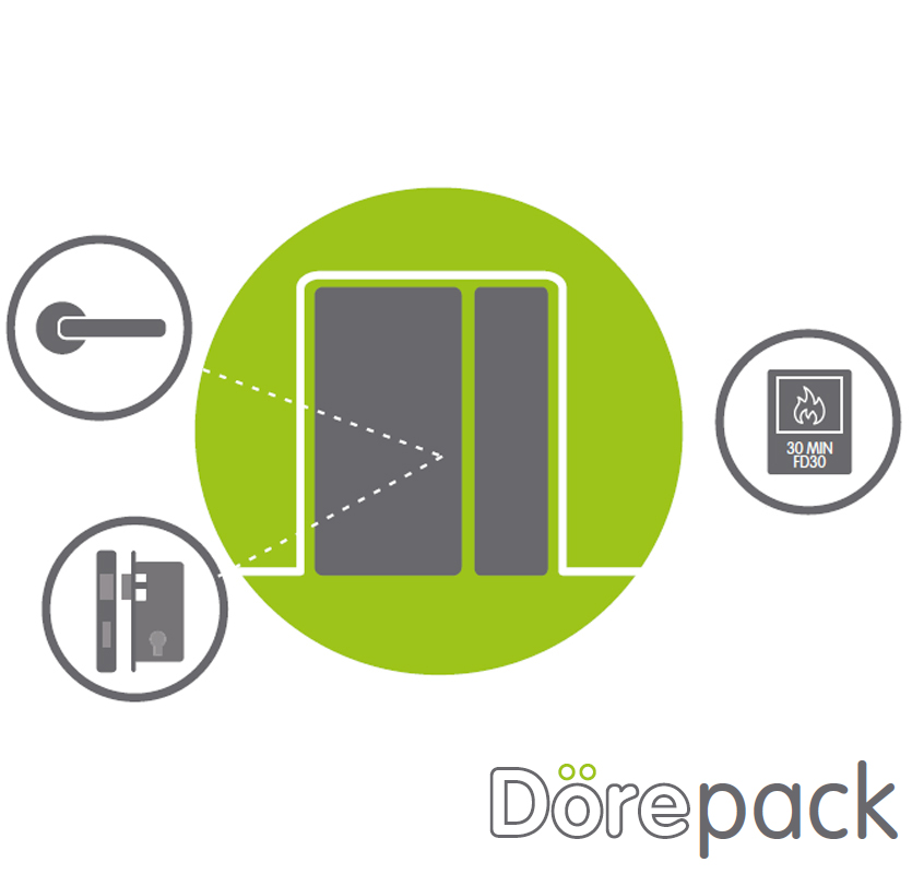 Dörepack 1.5 Leaf Lockable Door - FD30