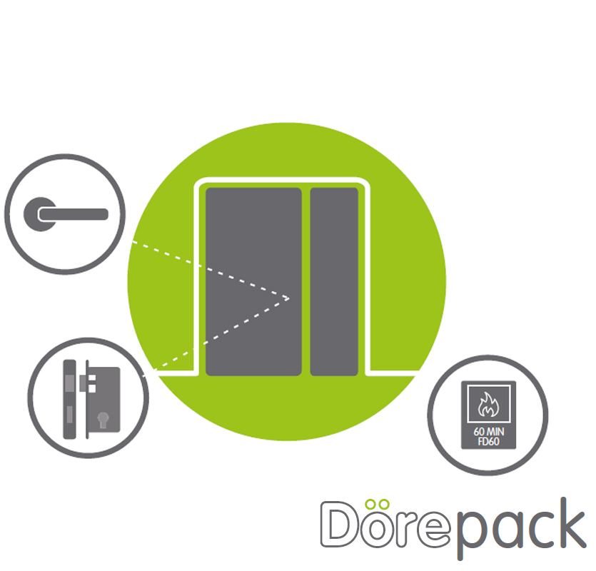 Dörepack 1.5 Leaf Lockable Door - FD60