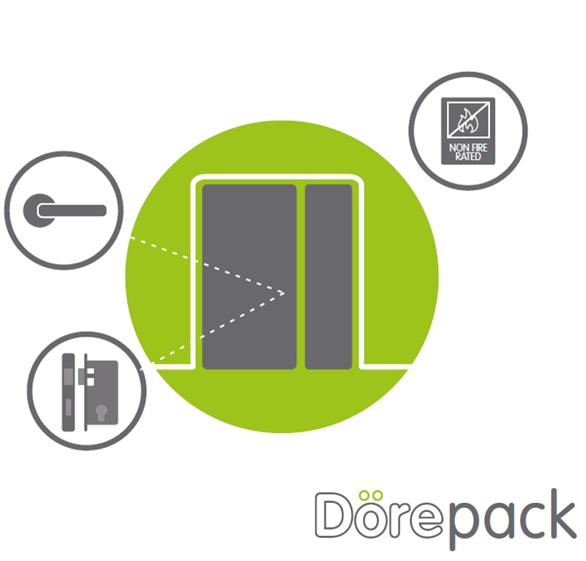 Dörepack 1.5 Leaf Lockable Door - Non Fire Rated