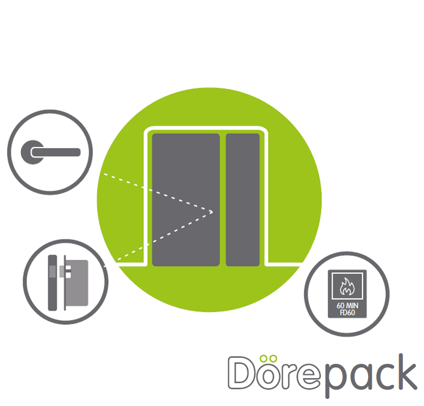 Dörepack 1.5 Leaf Latched Door - FD61