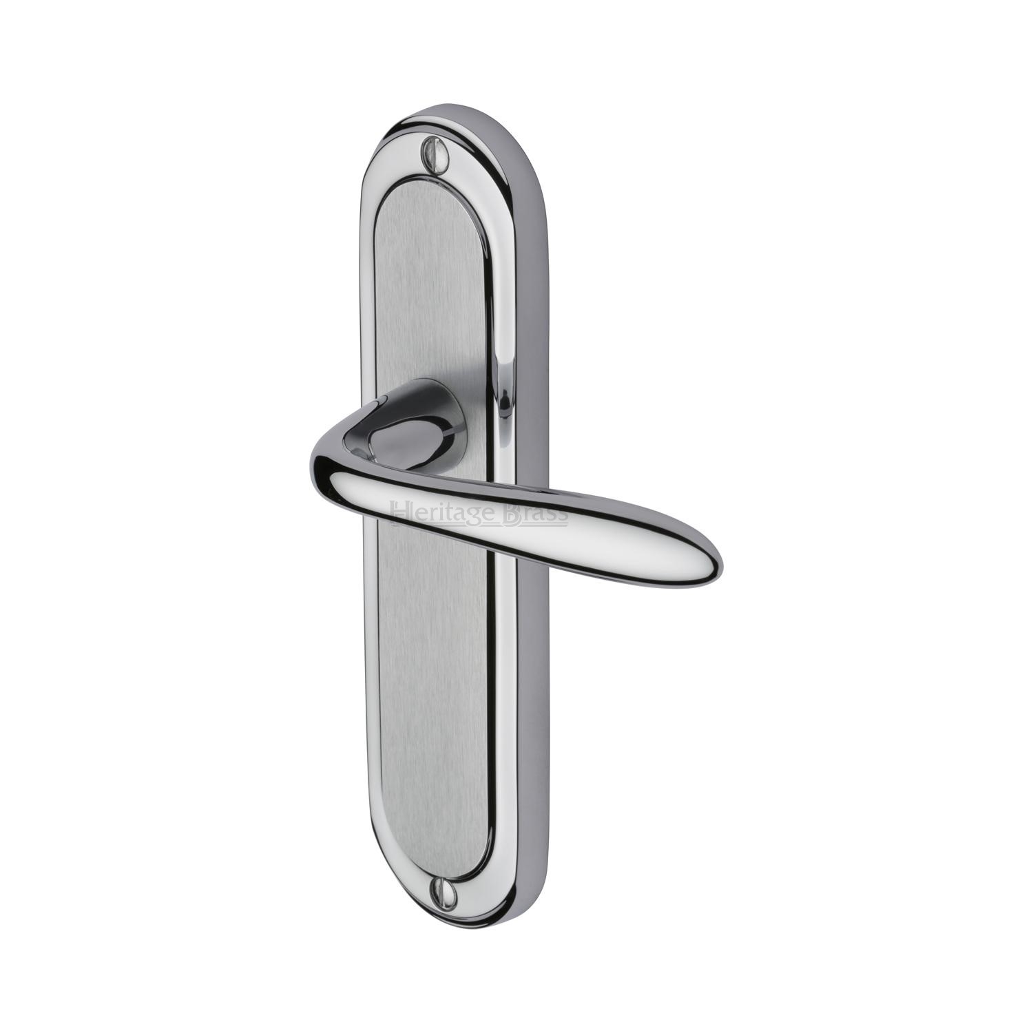 Heritage Brass Door Handle Lever Latch Henley Design
