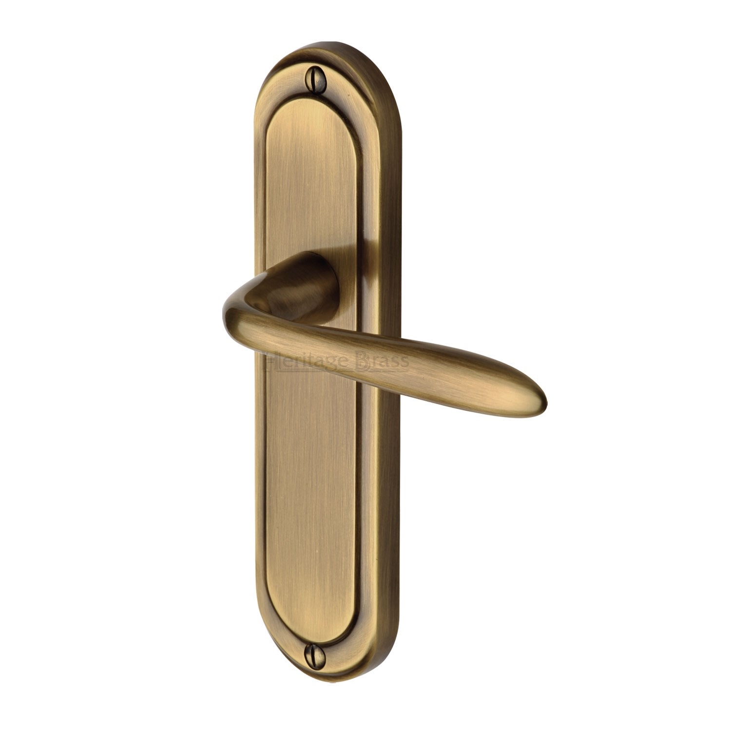 Heritage Brass Door Handle Lever Latch Henley Design