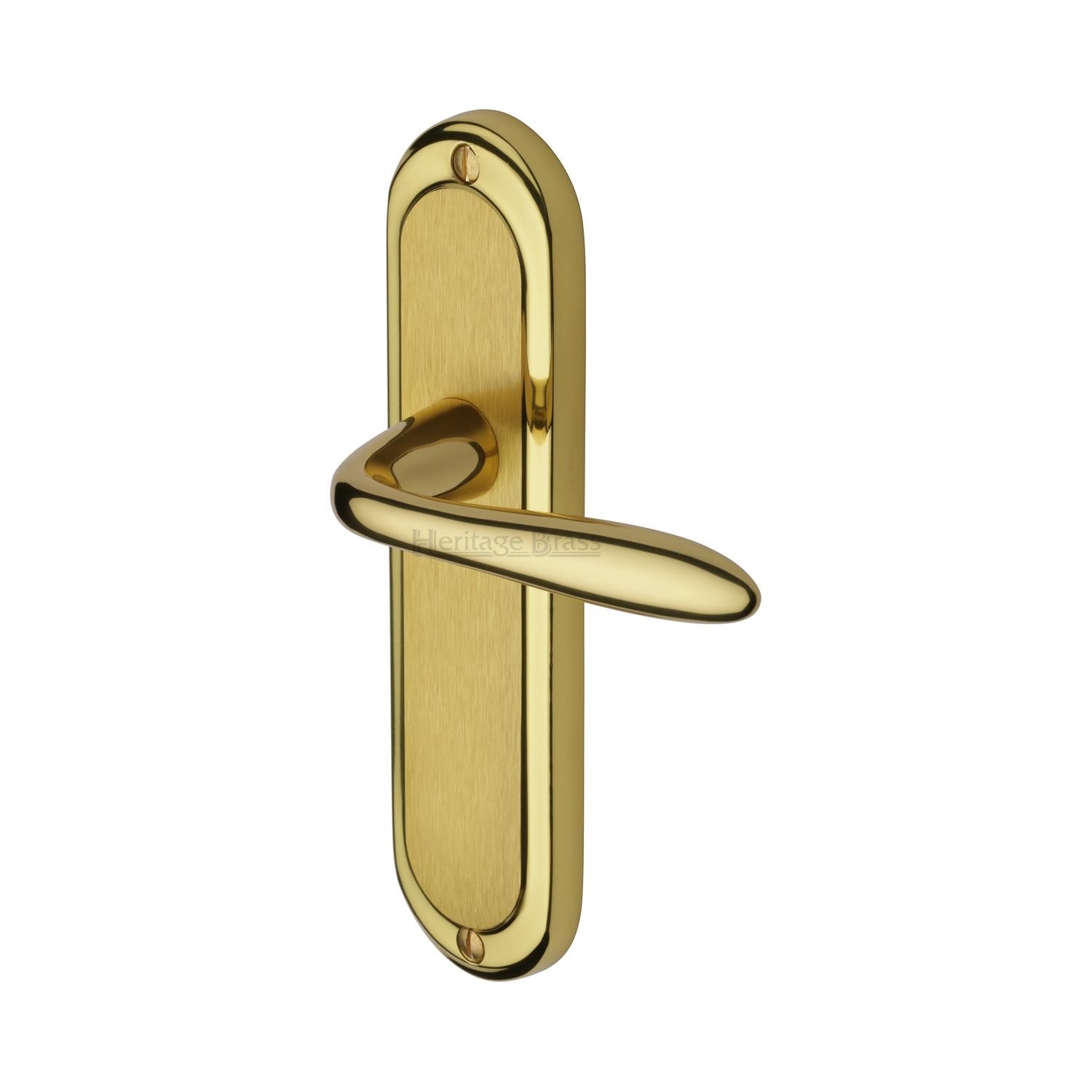Heritage Brass Door Handle Lever Latch Henley Design