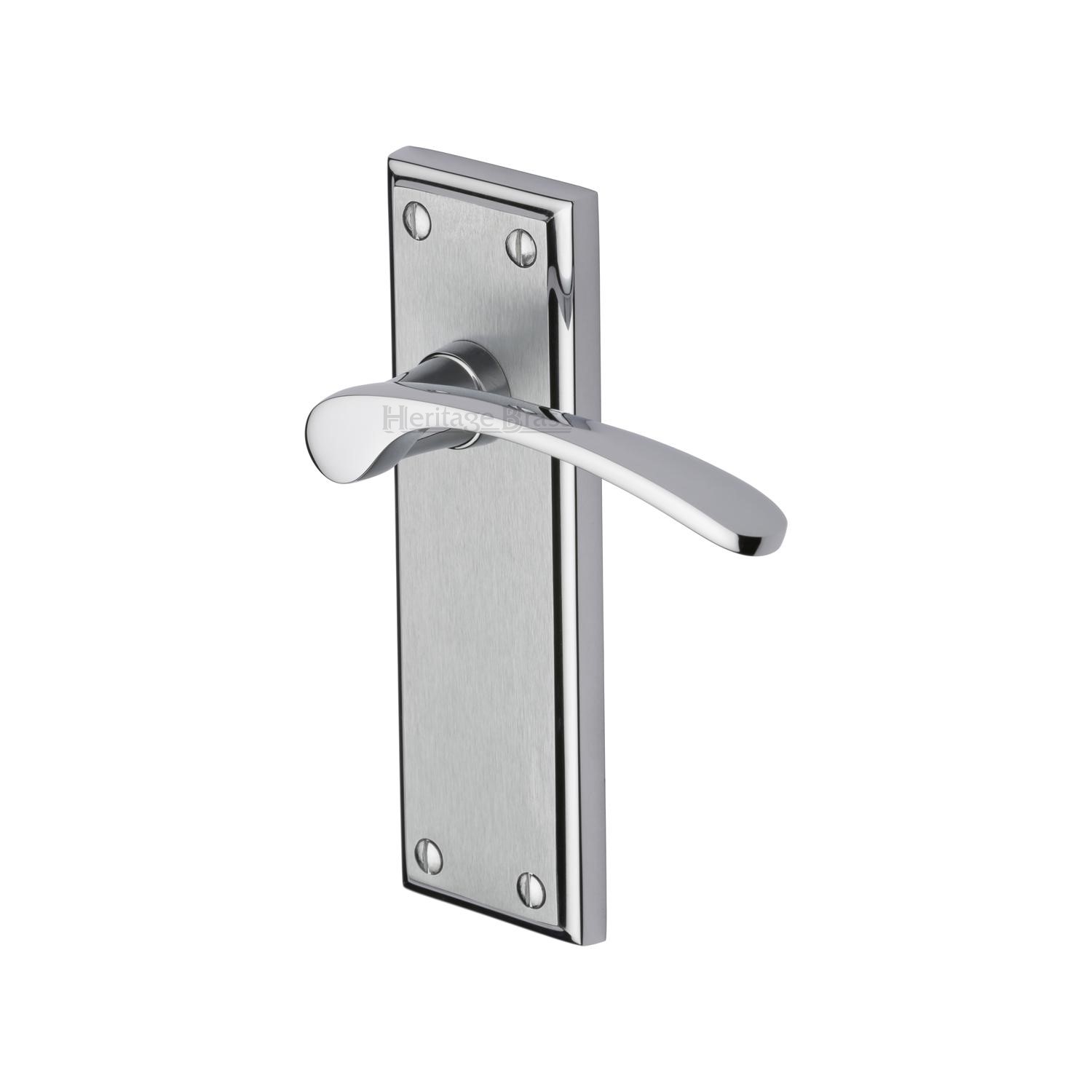 Heritage Brass Door Handle Lever Latch Hilton Design