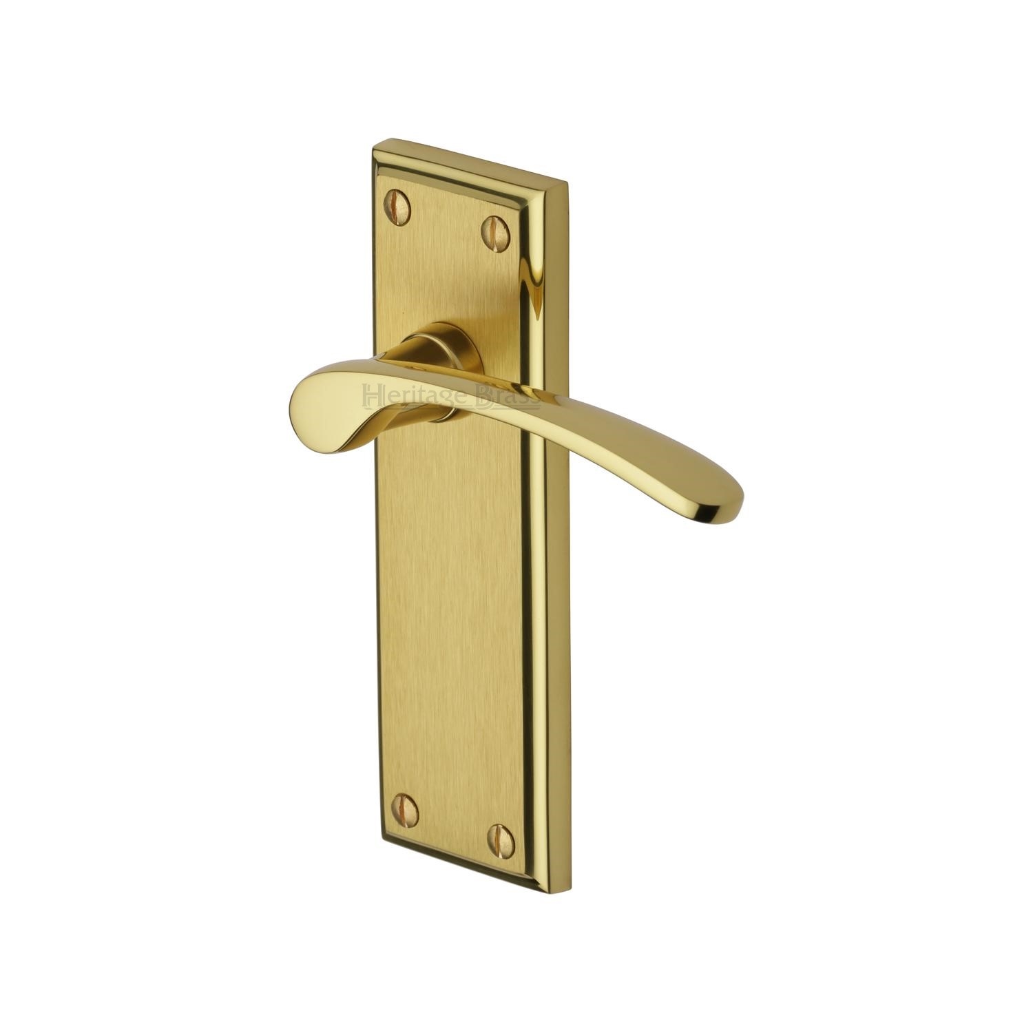 Heritage Brass Door Handle Lever Latch Hilton Design