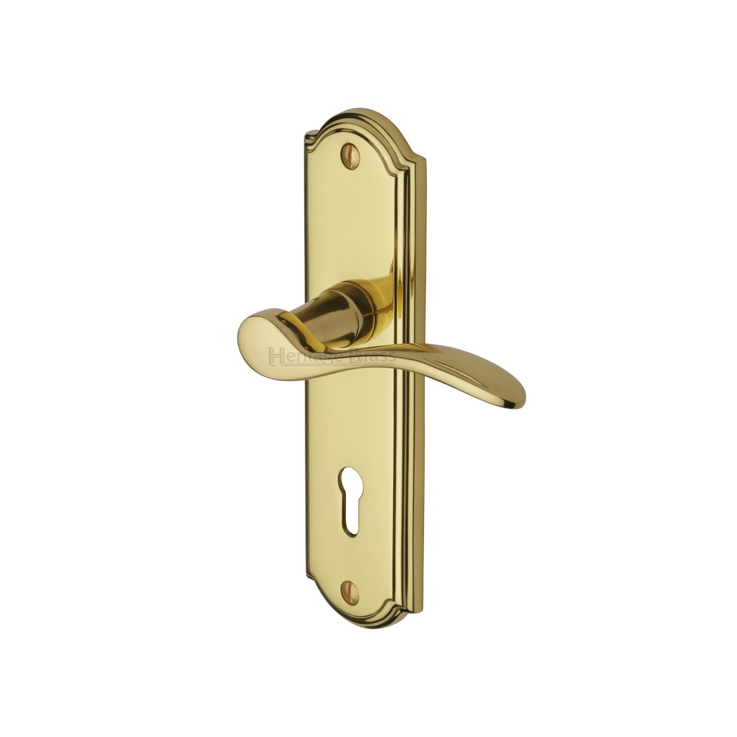 Heritage Brass Door Handle Lever Lock Howard Design