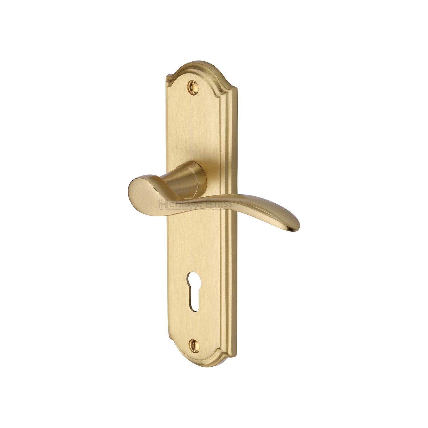 Heritage Brass Door Handle Lever Lock Howard Design