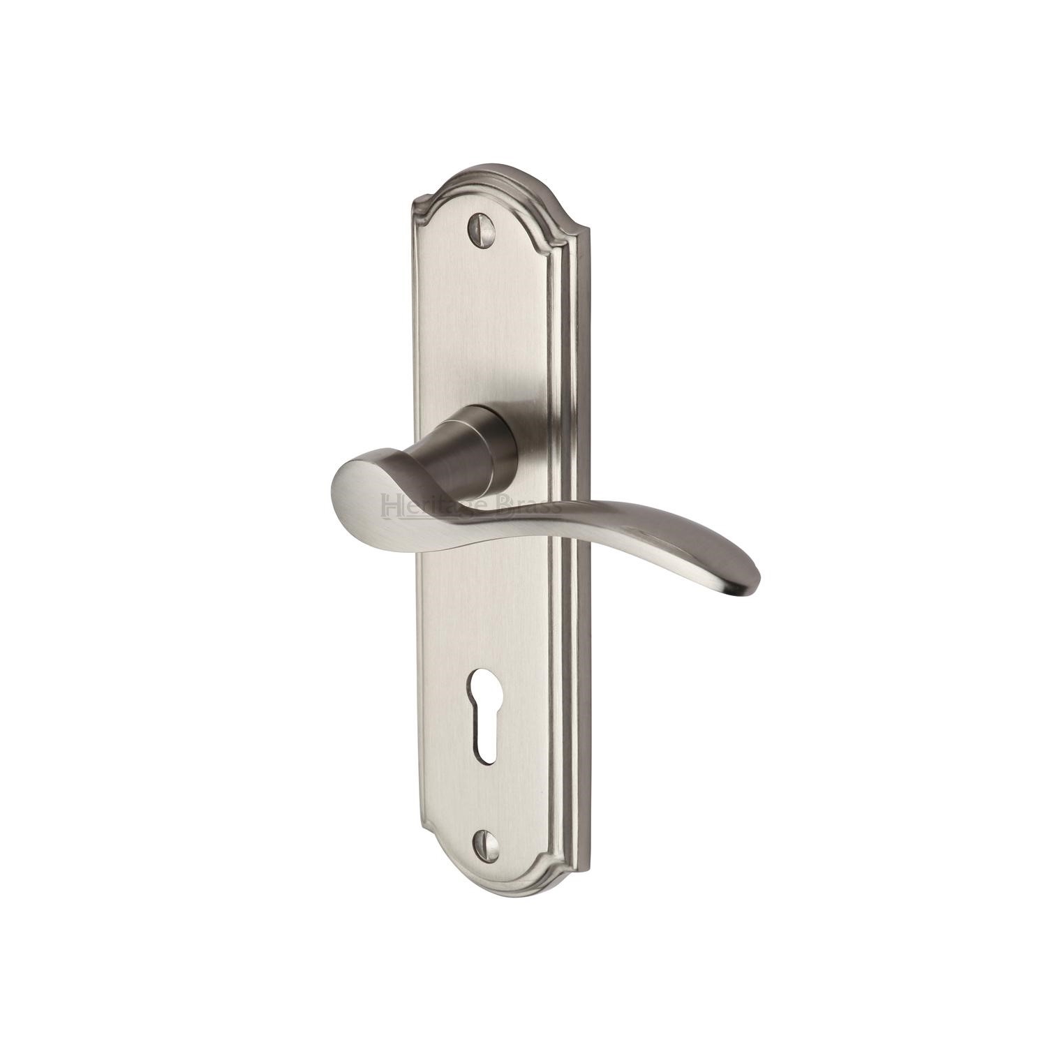 Heritage Brass Door Handle Lever Lock Howard Design