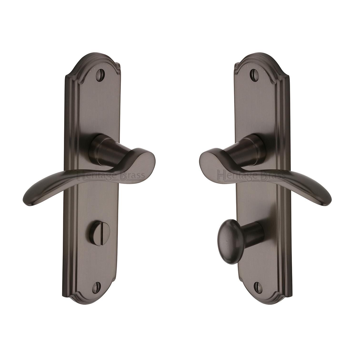 Heritage Brass Door Handle for Bathroom Howard Design