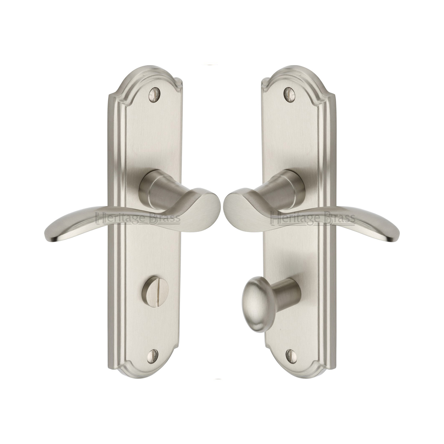 Heritage Brass Door Handle for Bathroom Howard Design