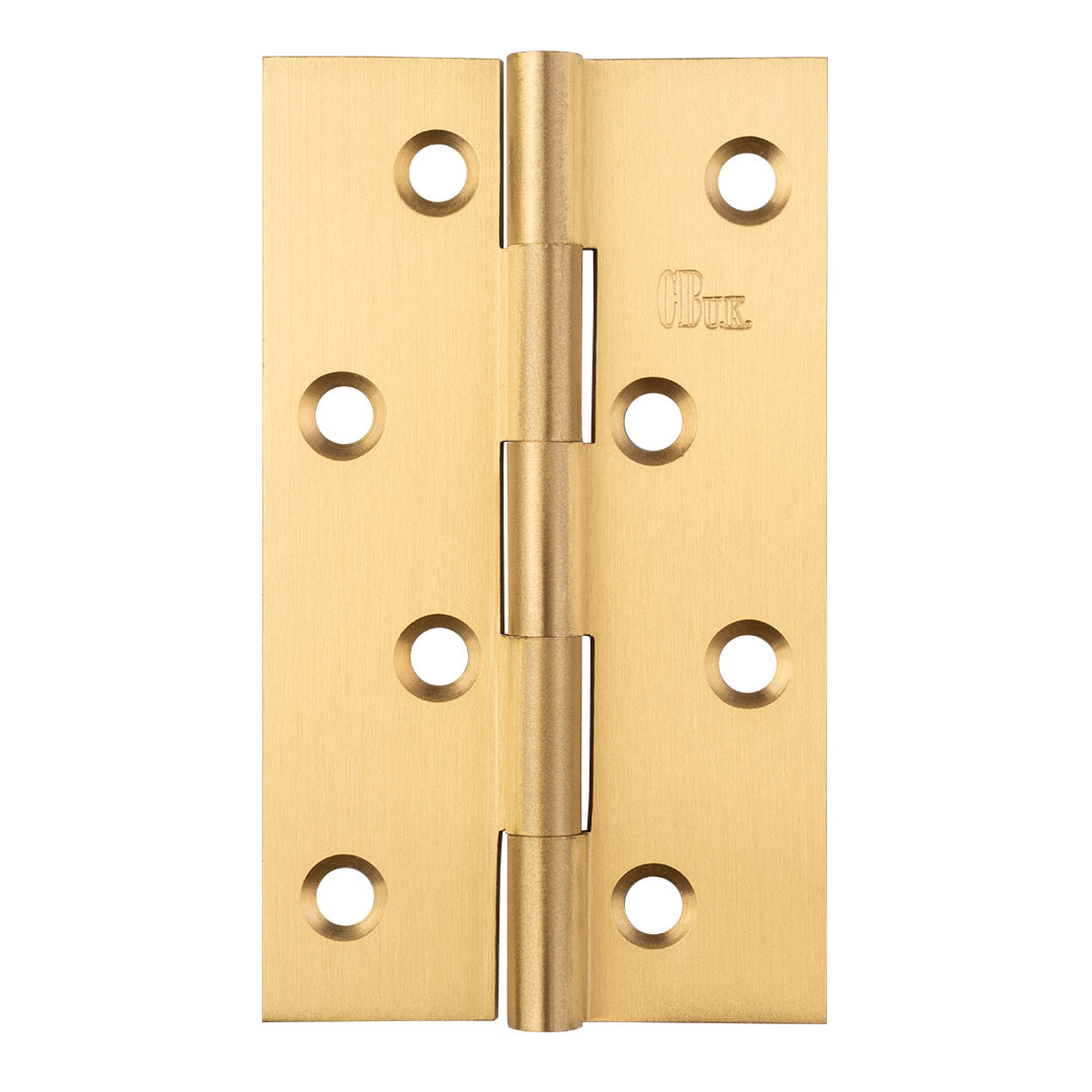 Solid Drawn Brass Butt Hinge (76 x 40 x 1.5mm) - Brass