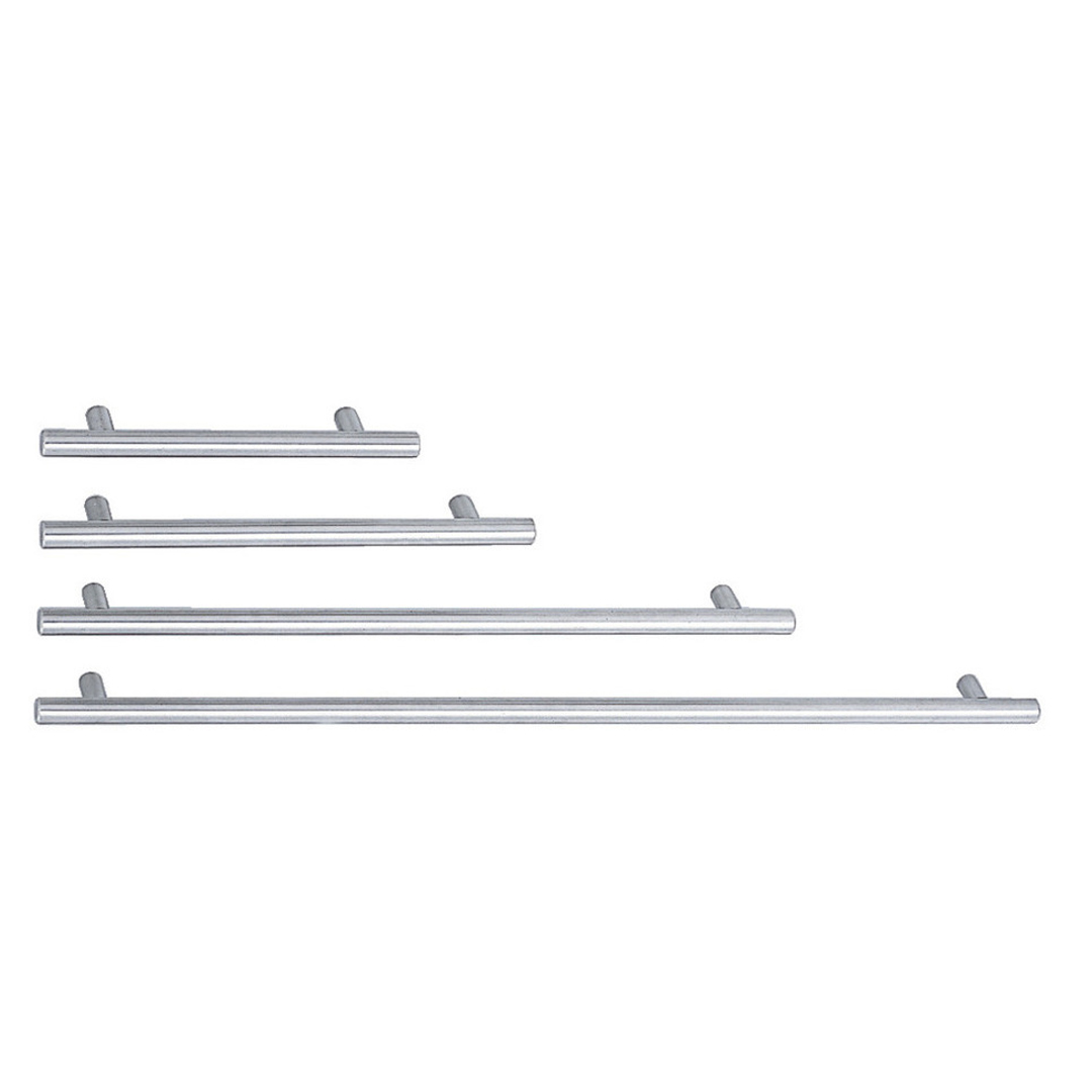 304 Grade Stainless Steel T - Bar Handles 192mm overall 128mm Centres