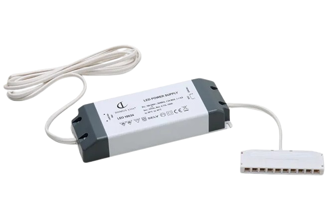24v Power Supply with 0.5m Output Cable with Micro Connectors - 2m