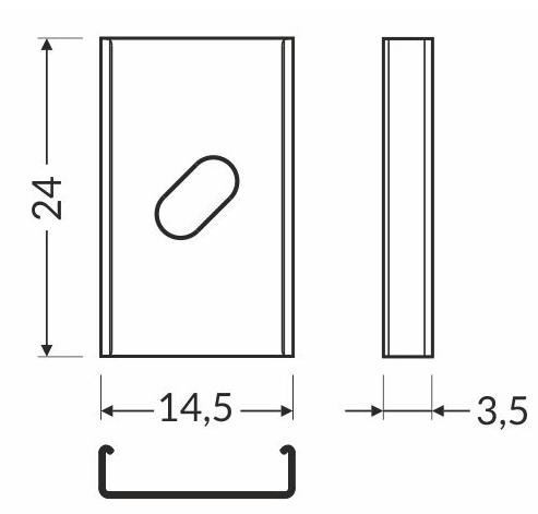 Concealed Flexible Fixing Brackets to suit LLP02000AL, LLP03000AL, LLP04000AL & LLP04000AL - Pack of 2