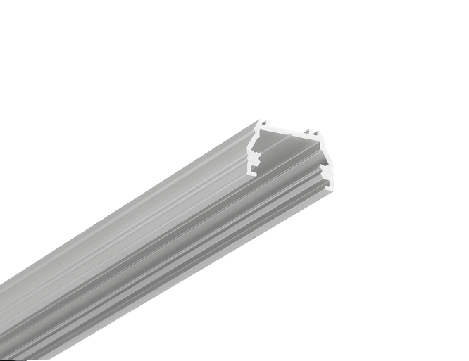 LED Dual Aluminium Profile with White Push-on Diffuser - 2000mm