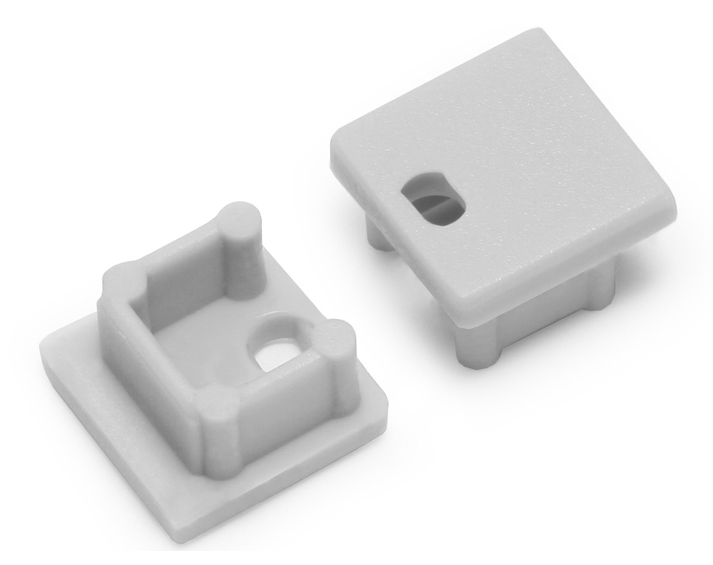 LED Slim Square/TAY II End Bracket - Pack of 2