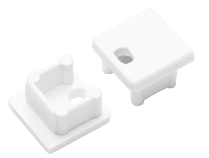 LED Slim Square/TAY II End Bracket - Pack of 2