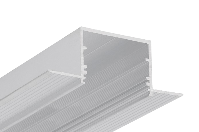 PLASTER-IN Light Profile - Raw Aluminium 