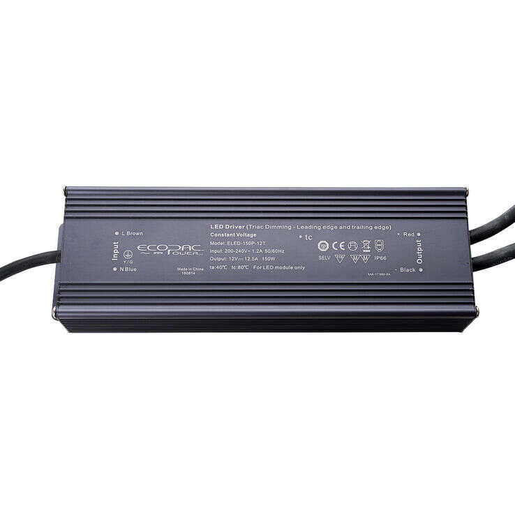 Mains Side Dimmable Driver 12V, 150W inc Bare Wires