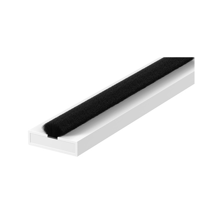 P-Fire & Smoke Brush Seal (15mm W x 4mm D x 2100mm L) - Black