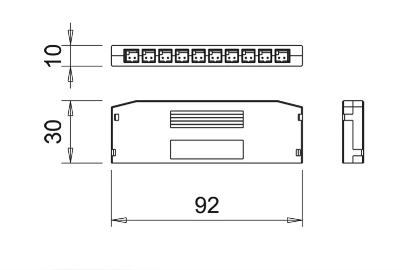 24v Single Male to 10 Female Distributor - 150mm Cord