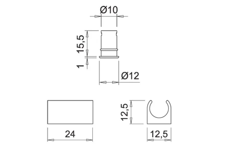 24v Door Proximity Sensor - 12.5mm ø - 2m Cable