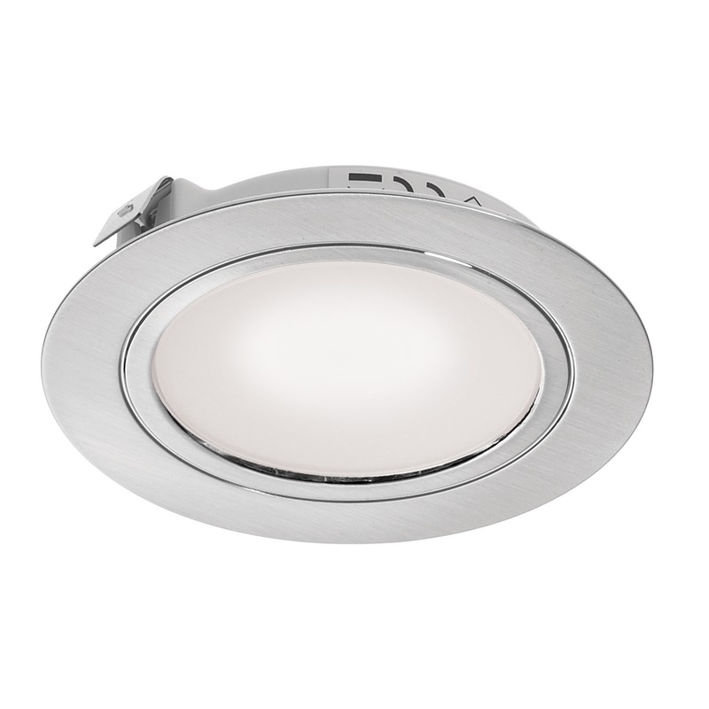 12V Diffused Recessed Task Light inc Premium Input Lead - 2.0W Stainless Steel