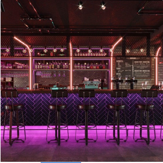 Aluminium Corner Profile Light Opal Diffuser inc LED COB Tape RGBWW ...