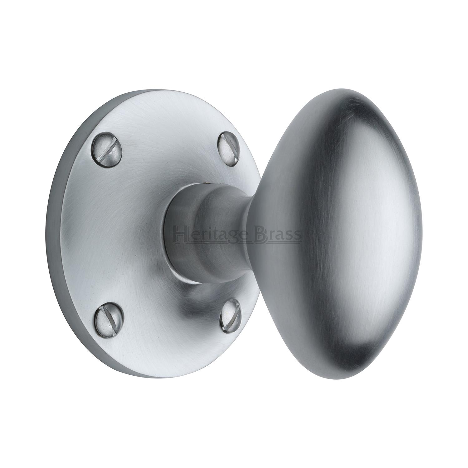 Heritage Brass Mortice Knob on Rose Mayfair Design