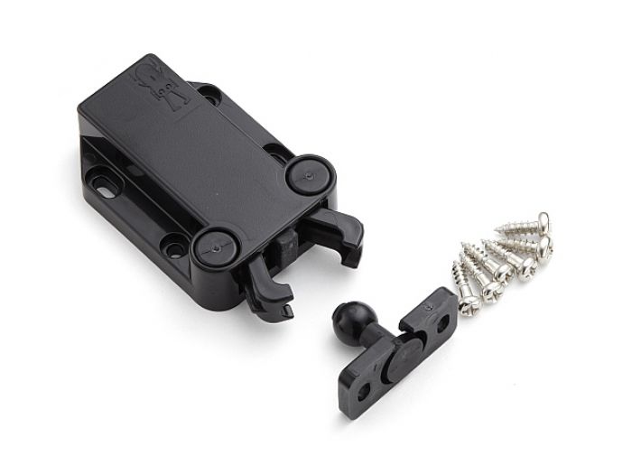 Non-Magnetic Touch Latch 8kg Retaining Force - Black