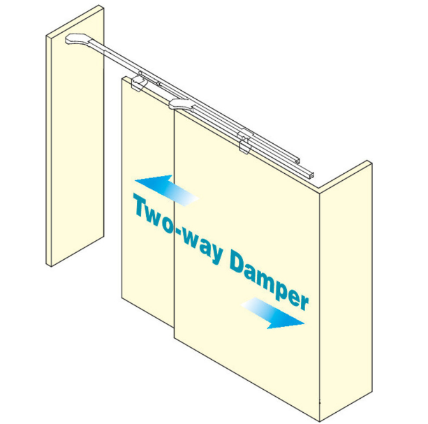 MonoFlat Flush Sliding Door System - Two-way Damper - Handed