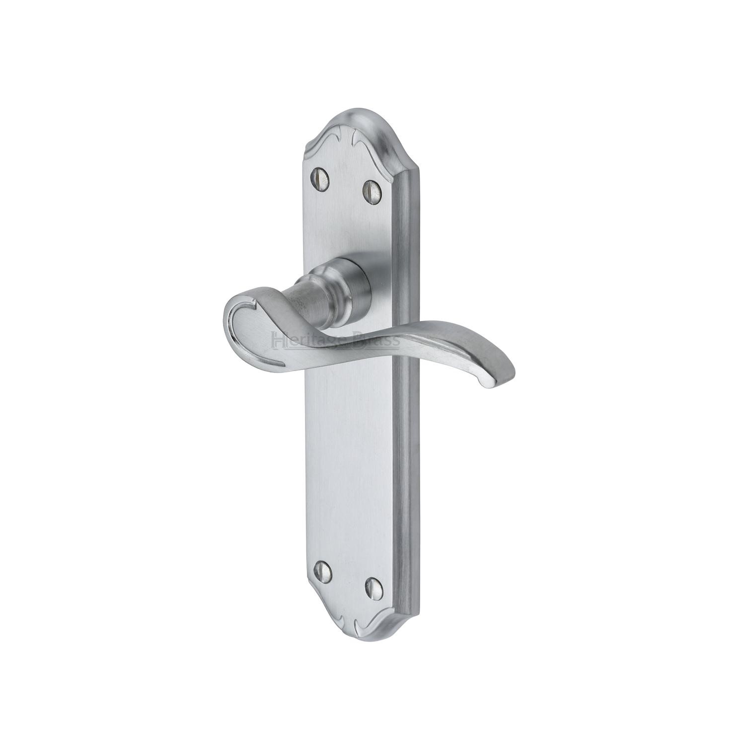 Heritage Brass Door Handle Lever Latch Verona Small Design