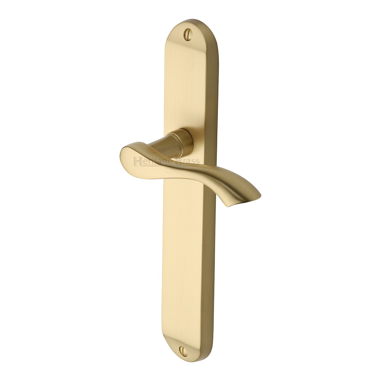 Heritage Brass Door Handle Lever Latch Algarve Long Design