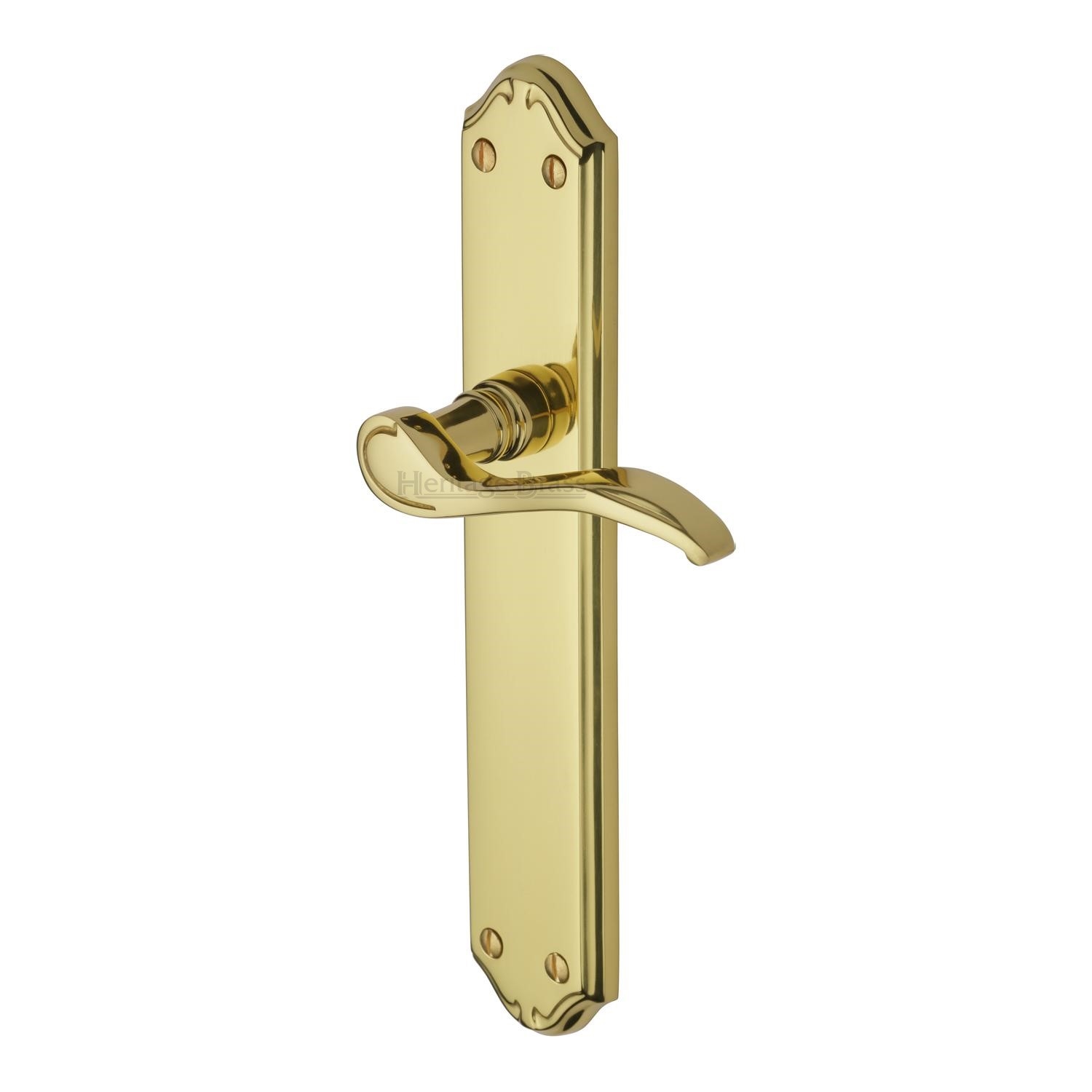 Heritage Brass Door Handle Lever Latch Verona Design