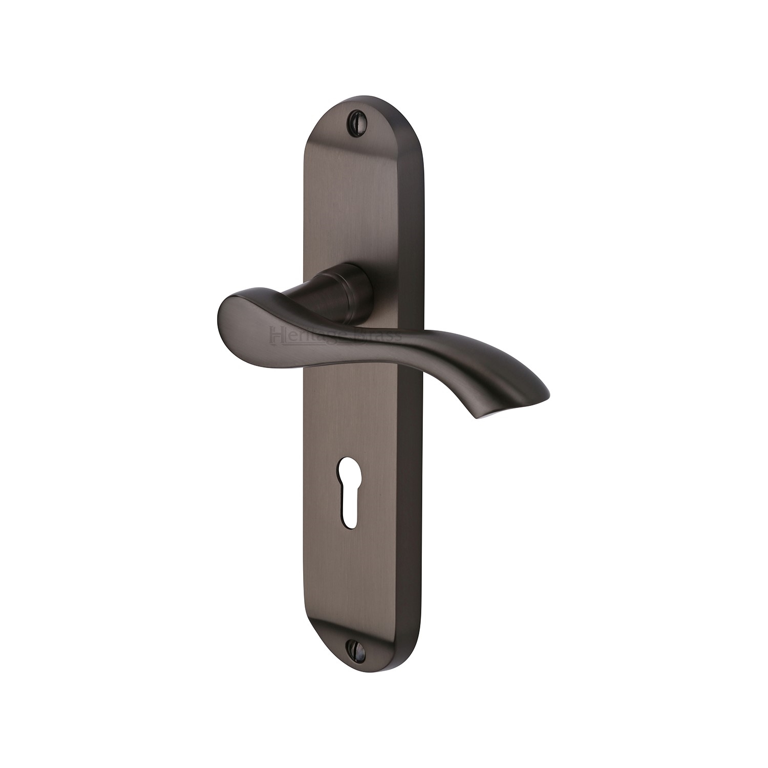 Heritage Brass Door Handle Lever Lock Algarve Design