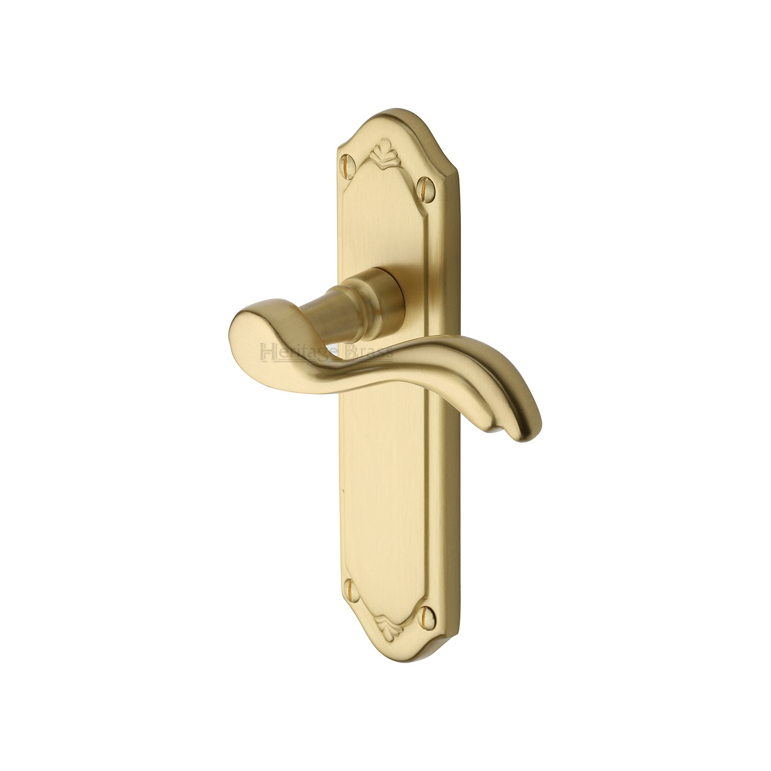 Heritage Brass Door Handle Lever Latch Lisboa Design