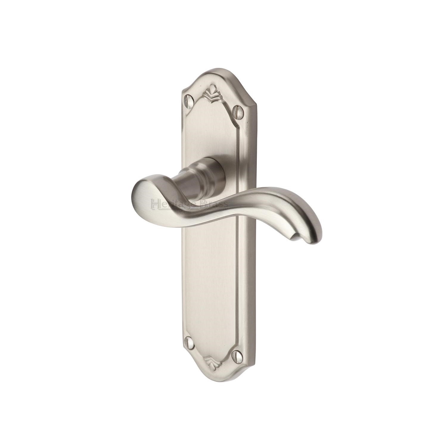 Heritage Brass Door Handle Lever Latch Lisboa Design
