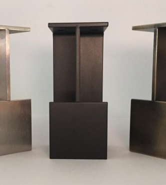Portman PH7044 Edge Pull Handle -100 x 53(63) x 44.5mm -  to suit 44mm Thick Doors  - Imitation Bronze