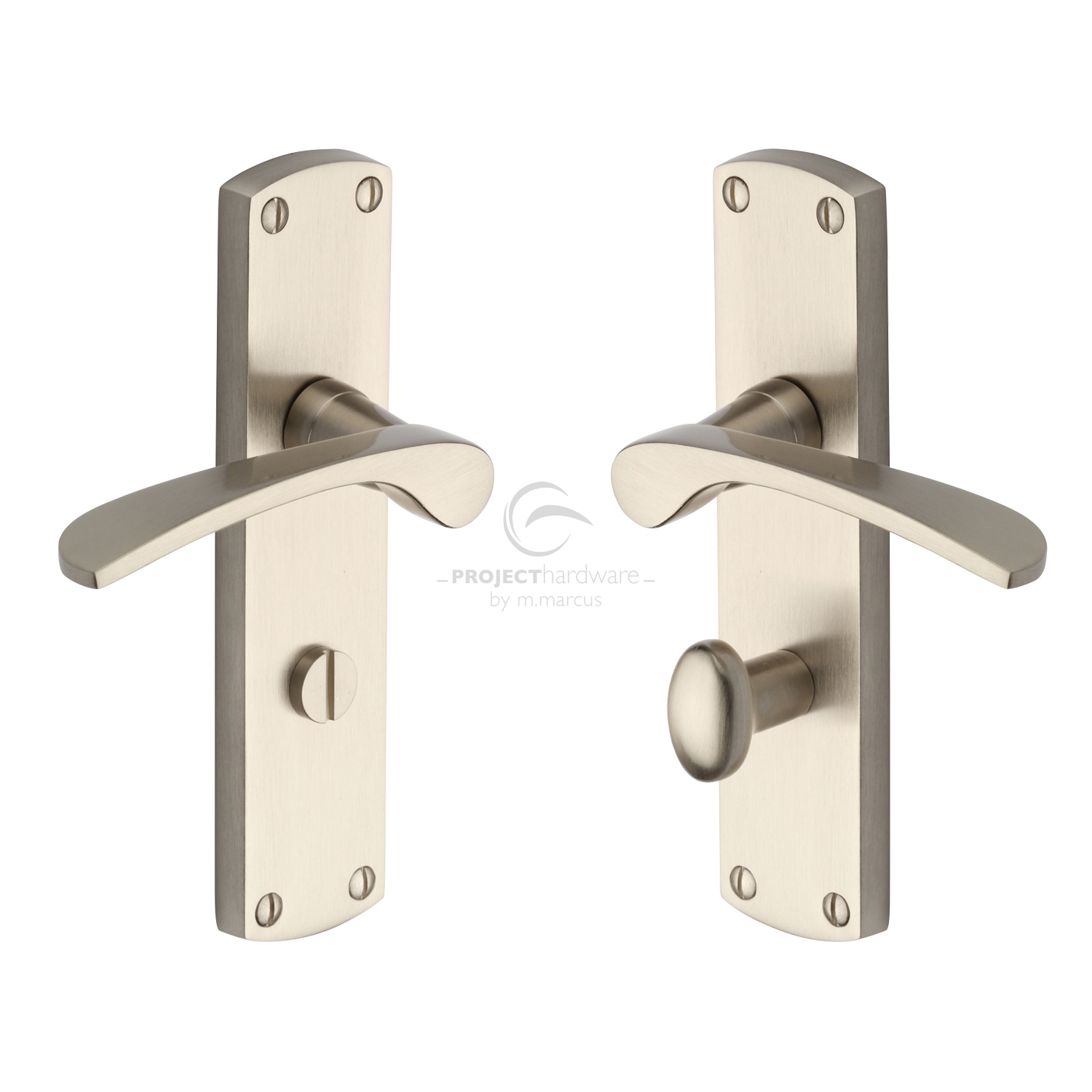 Project Hardware Door Handle for Bathroom Luca Design