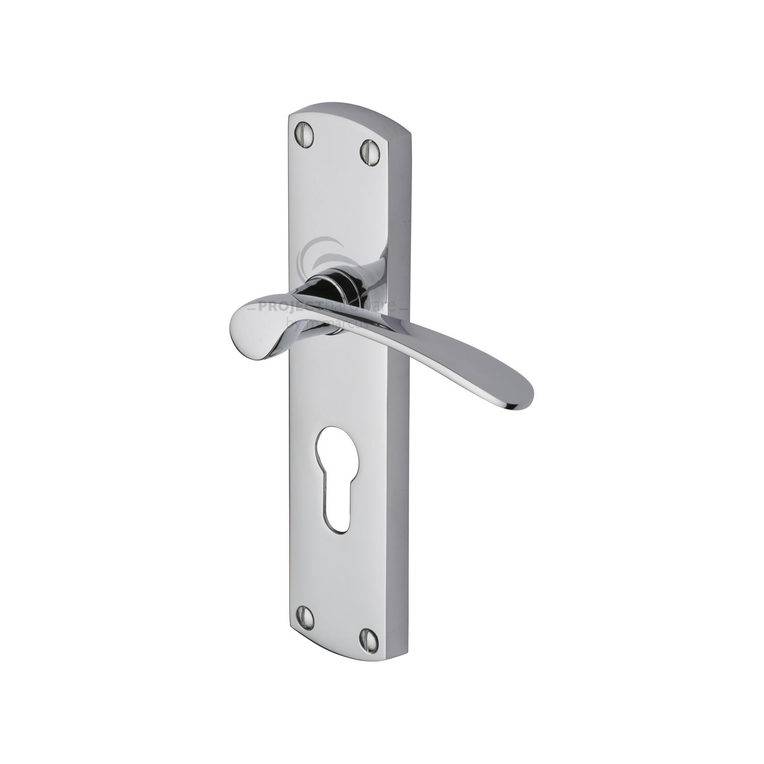 Project Hardware Door Handle for Euro Profile Plate Luca Design