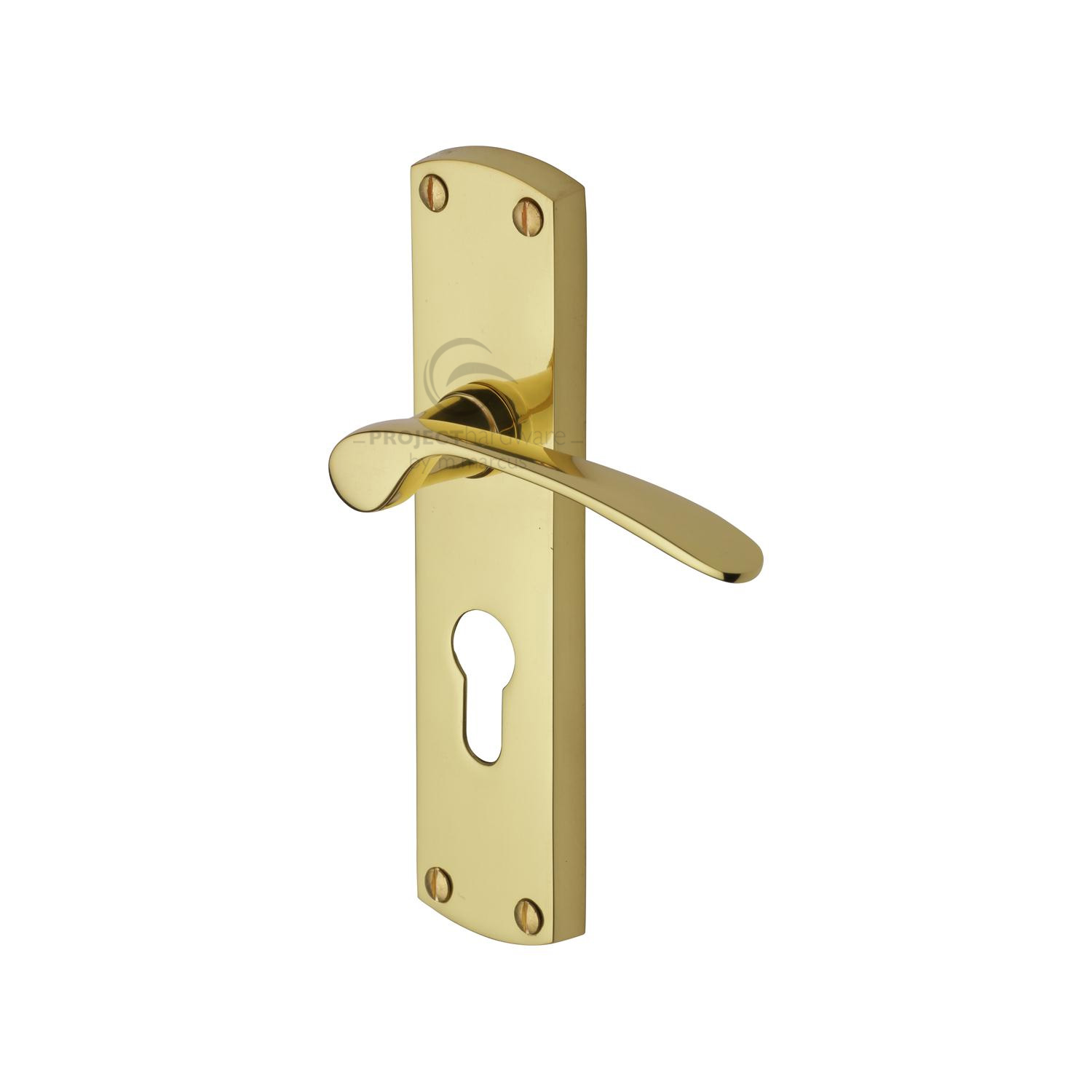 Project Hardware Door Handle for Euro Profile Plate Luca Design
