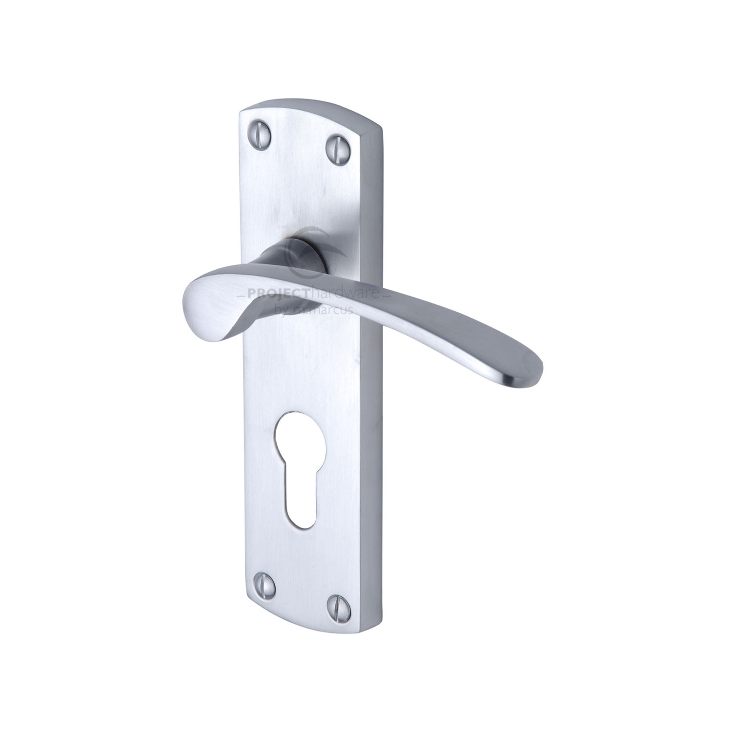 Project Hardware Door Handle for Euro Profile Plate Luca Design